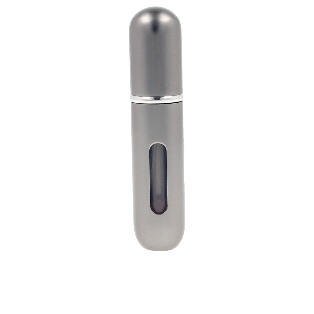 Pink 5 ml titanium refillable travel atomiser, removable inner vial, Genie‑S pump