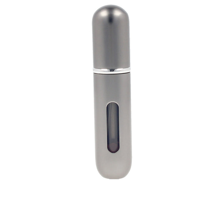 Pink 5 ml titanium refillable travel atomiser, removable inner vial, Genie‑S pump